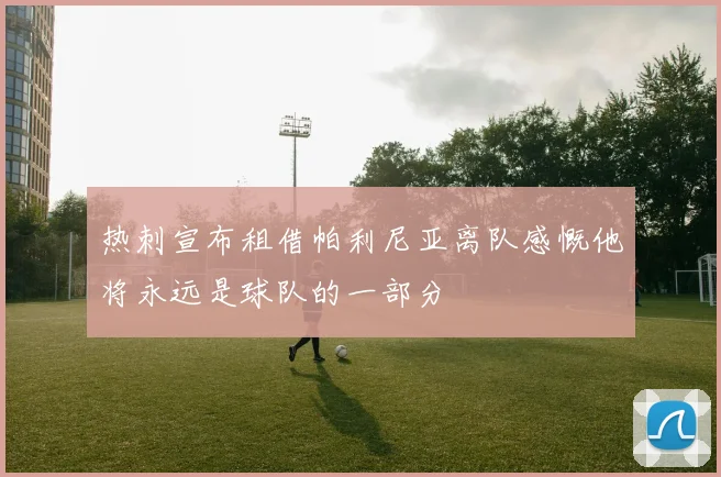 热刺宣布租借帕利尼亚离队感慨他将永远是球队的一部分